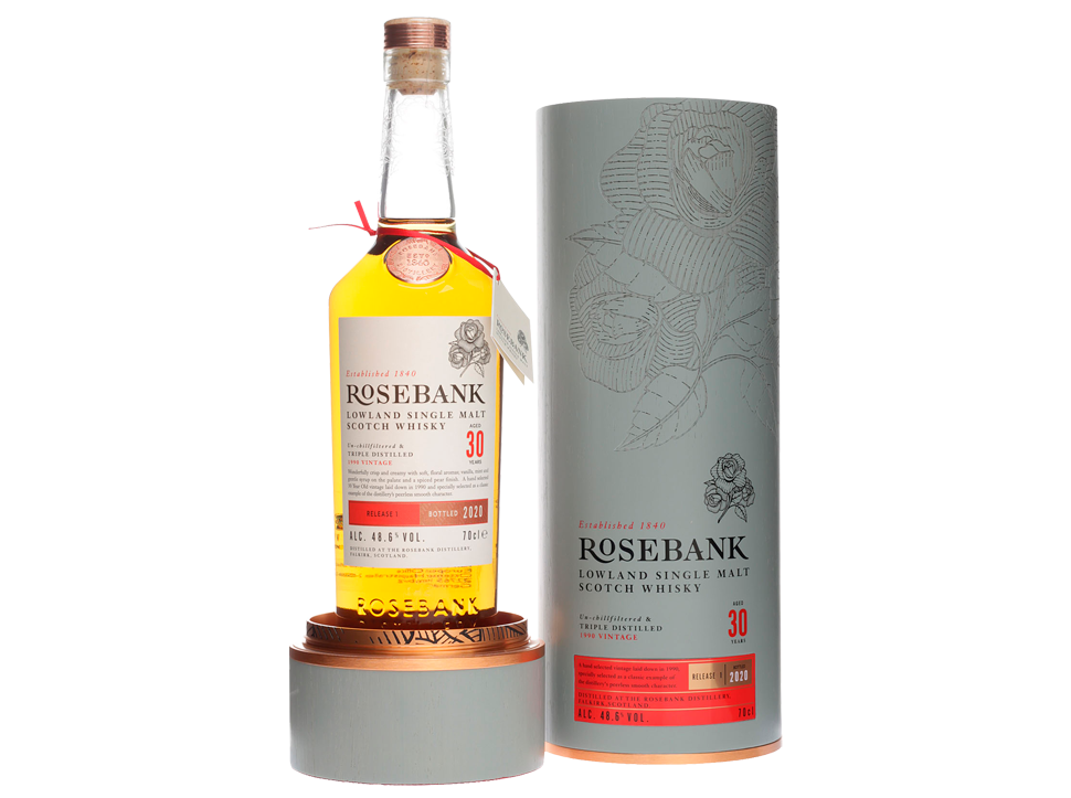 Buy original Whiskey Rosebank 30 years with Bitcoin!