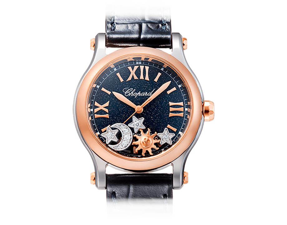 Buy original Chopard HAPPY SPORT SUN, MOON AND STARS 278573-6027 with Bitcoins!