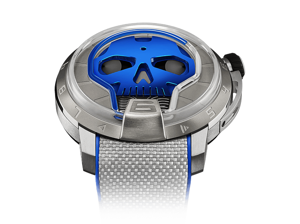 Buy original HYT Skull 48.8 Blue S48-TT-33-BF-RA with Bitcoins!