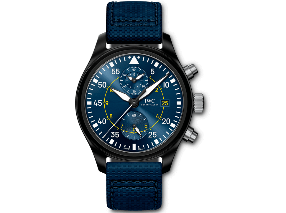 Buy original IWC Pilot's Watch Chronograph Edition Blue Angels IW389008 Bitcoins!