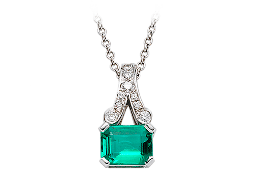 Buy original Jewelry Stoess Emerald Pendant 410083080011 with Bitcoins!