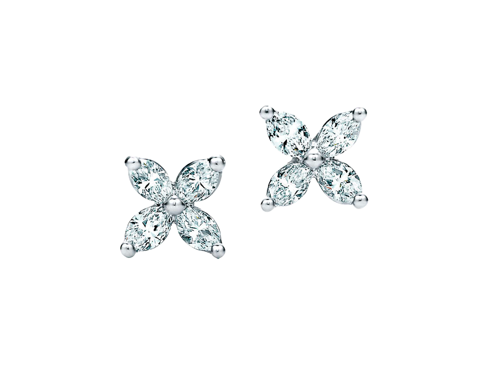 Buy original Jewelry Tiffany Victoria Ear Pins 63106402 with Bitcoins!