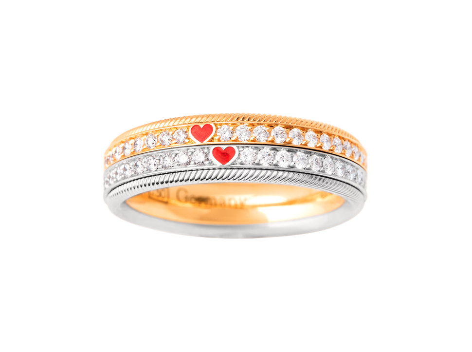 Buy original Jewelry Wellendorff Love's duet 607269 with Bitcoins!