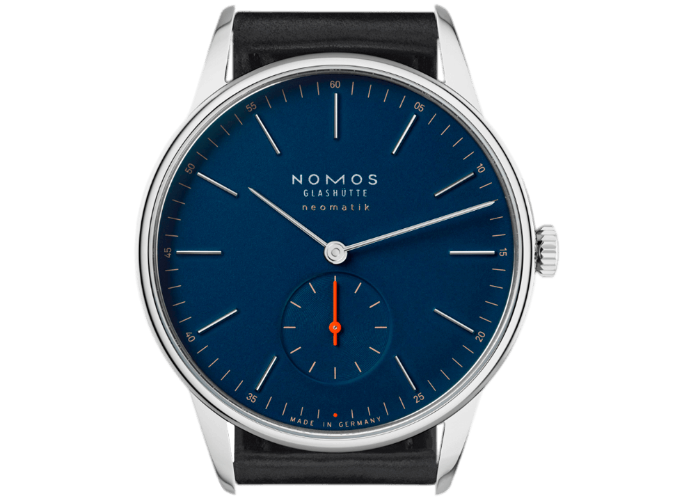 Buy original Nomos Glashuette ORION NEOMATIK 39 MIDNIGHT BLUE 343 with Bitcoin!