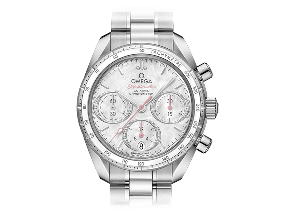 Buy original Omega Speedmaster 38 Co-Axial Chronograph 324.30.38.50.55.001 with Bitcoins!