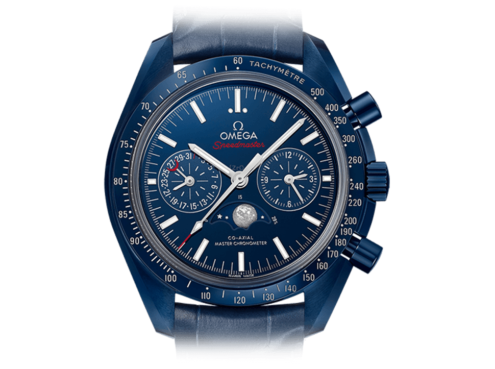 Buy original Omega Speedmaster Moonwatch Blue Side Of The Moon 304.93.44.52.03.001 with Bitcoins!