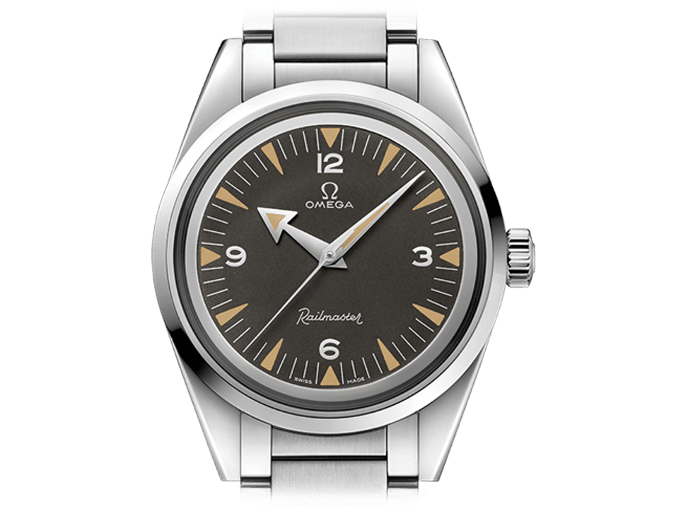 Buy original Omega Seamaster Railmaster The 1957 Trilogy 220.10.38.20.01.002 with Bitcoin!