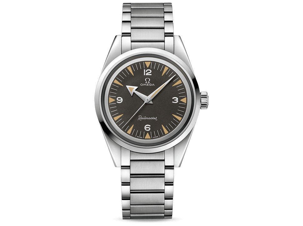 Buy original Omega Seamaster Railmaster The 1957 Trilogy 220.10.38.20.01.002 with Bitcoin!