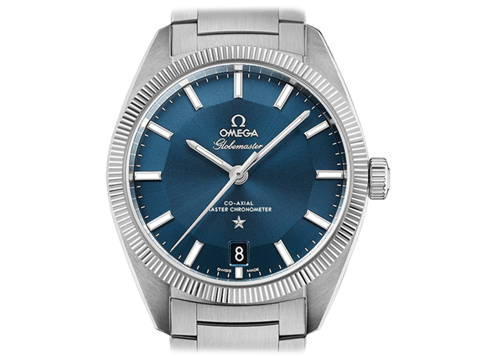 Buy original Omega GLOBEMASTER OMEGA CO-AXIAL MASTER CHRONOMETER  130.30.39.21.03.001 with Bitcoins!