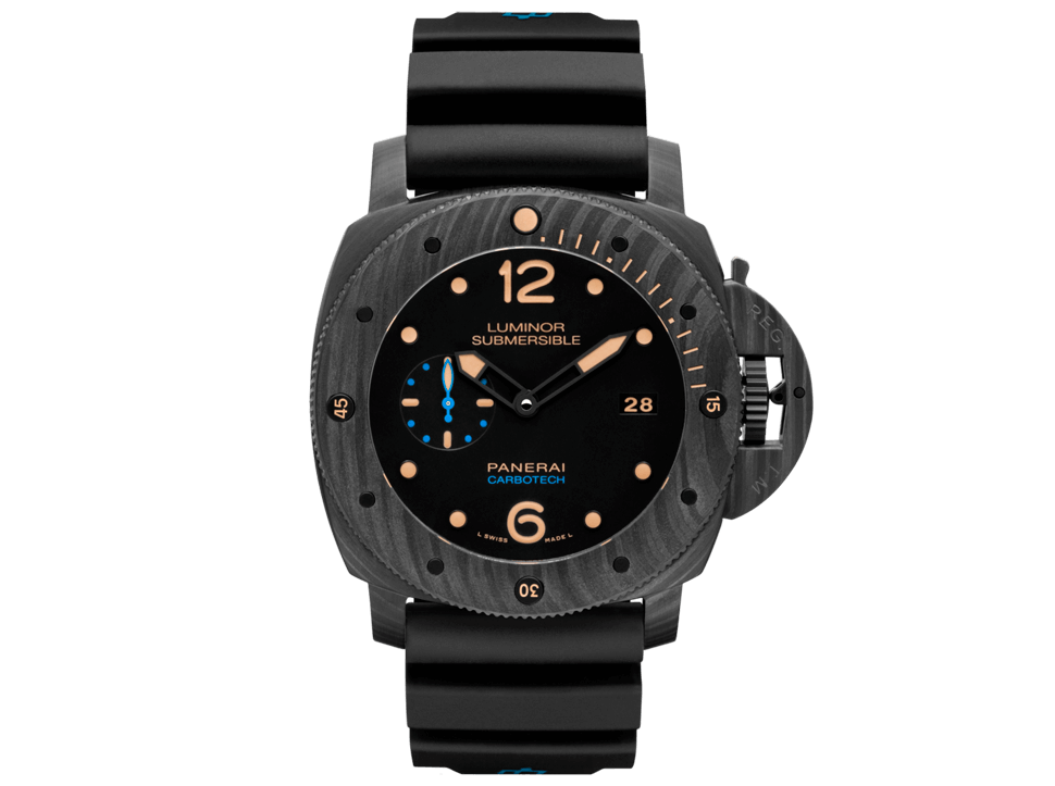 Buy original Panerai LUMINOR SUBMERSIBLE 1950 CARBOTECH™ 3 DAYS AUTOMATIC PAM00616 with Bitcoin!