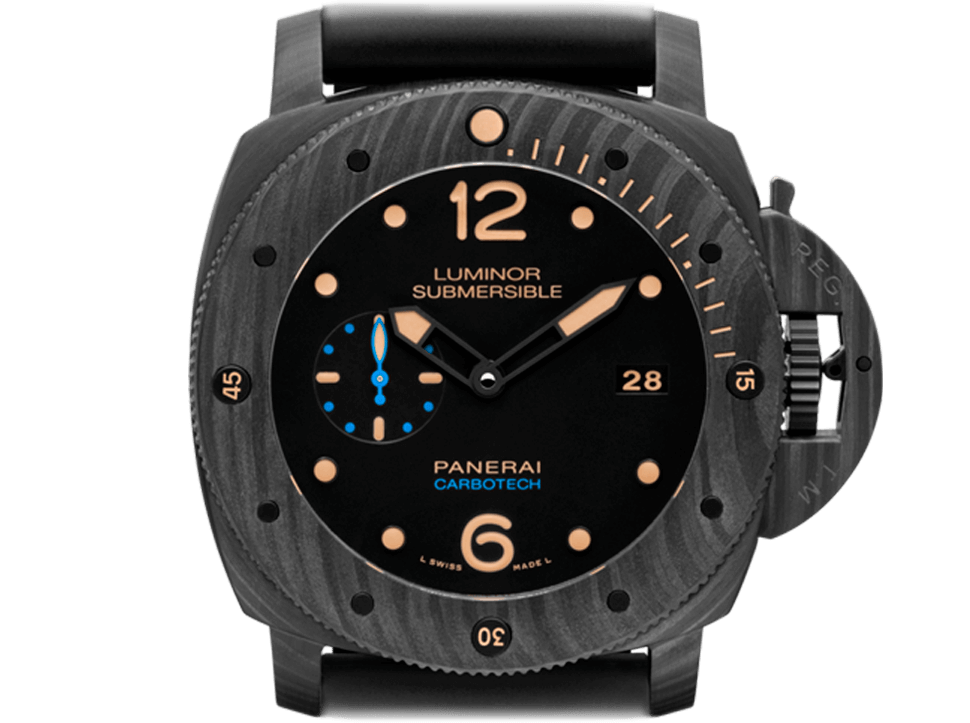 Buy original Panerai LUMINOR SUBMERSIBLE 1950 CARBOTECH™ 3 DAYS AUTOMATIC PAM00616 with Bitcoin!