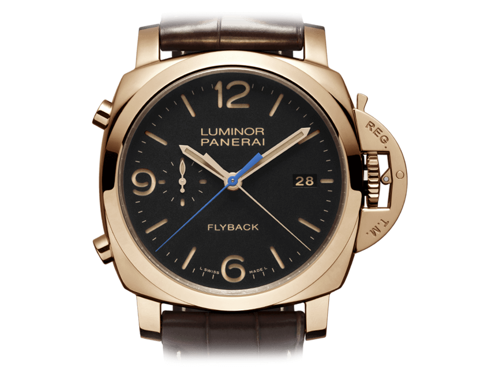 Buy original Panerai LUMINOR 1950 3 DAYS CHRONO FLYBACK PAM00525 with Bitcoin!