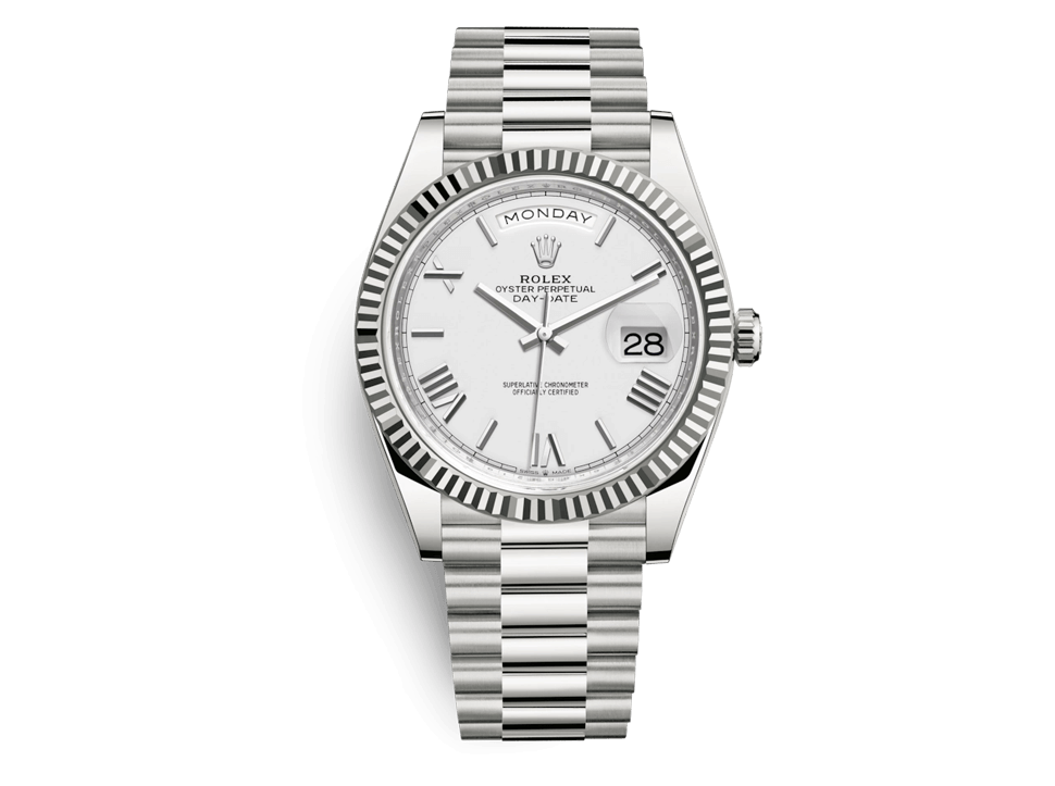 Buy original Rolex DAY-DATE 40 m 228239-0046 with Bitcoins!