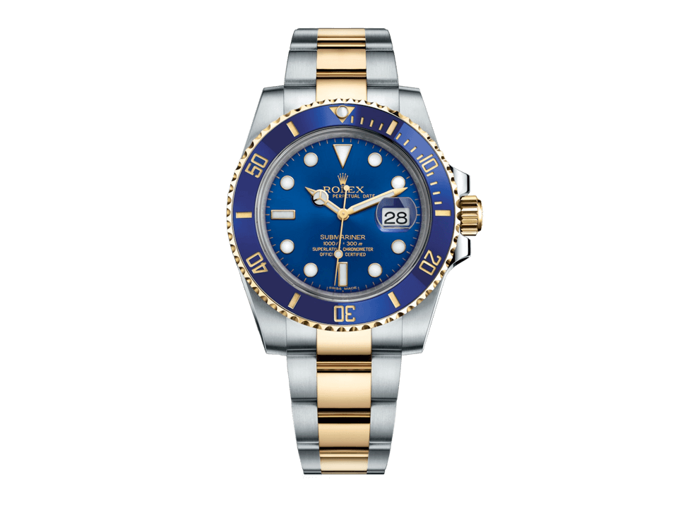 Buy original Rolex Submariner 116613LB with Bitcoin at www.bitdials.eu