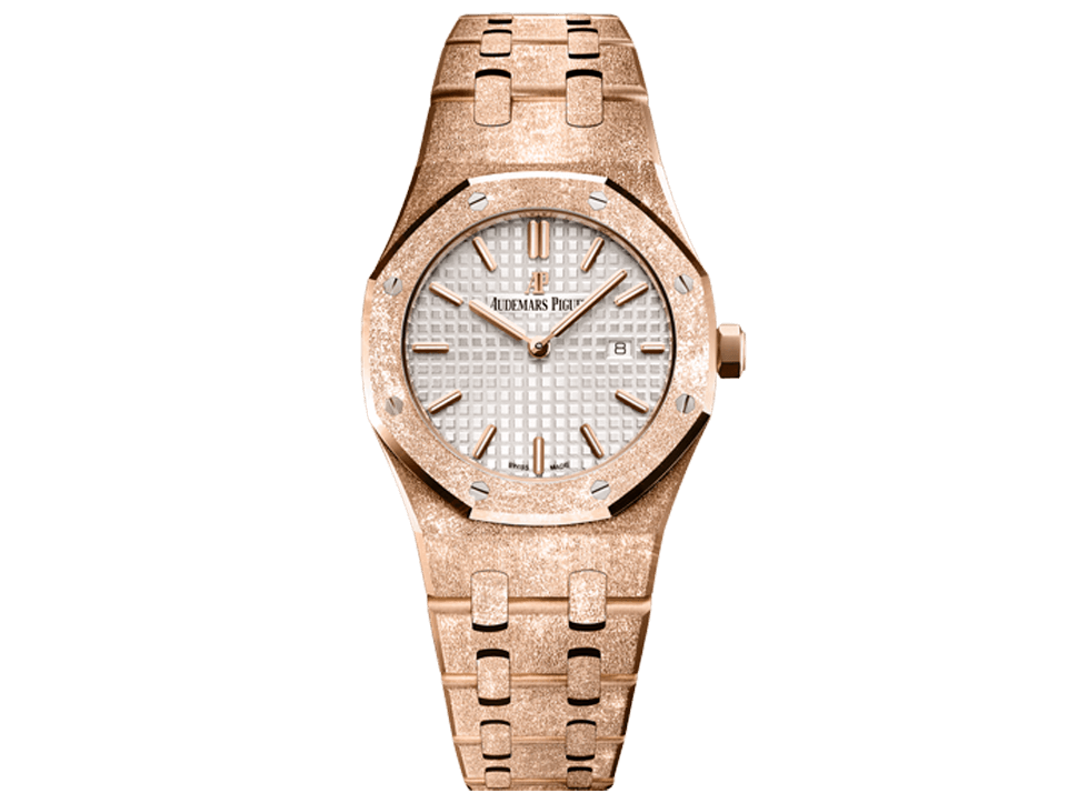 Buy original Audemars Piguet ROYAL OAK FROSTED GOLD with Bitcoins!