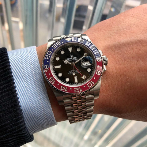 Buy Rolex GMT II "Pepsi" with Bitcoin