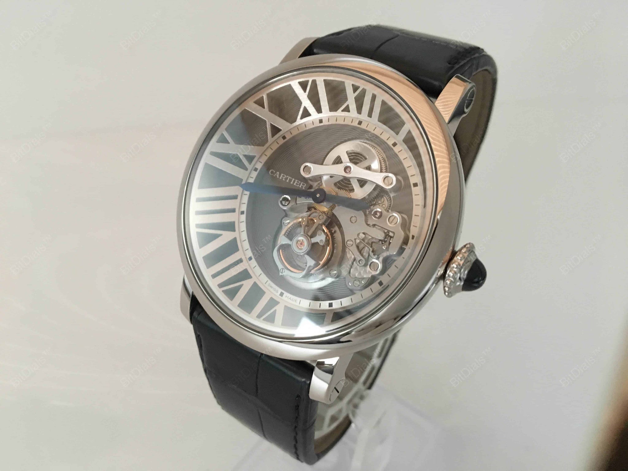 Buy original Cartier Rotonde de cartier Tourbillon W1556214 with Bitcoin at BitDials.eu