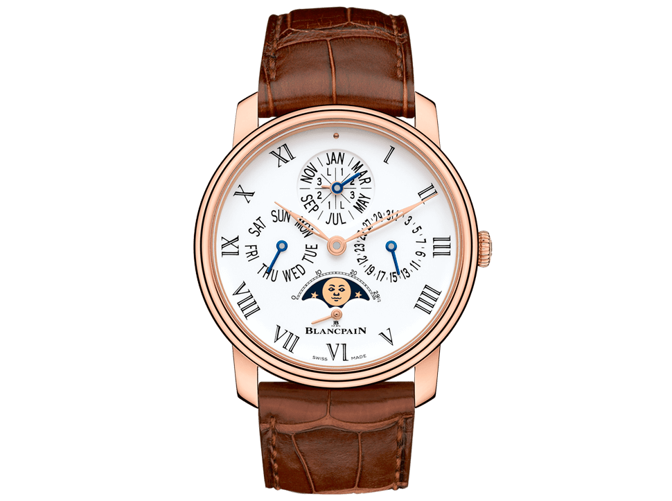 Buy original Blancpain Villeret Quantième Perpétuel 8 Jours 6659-3631-55B with Bitcoins!