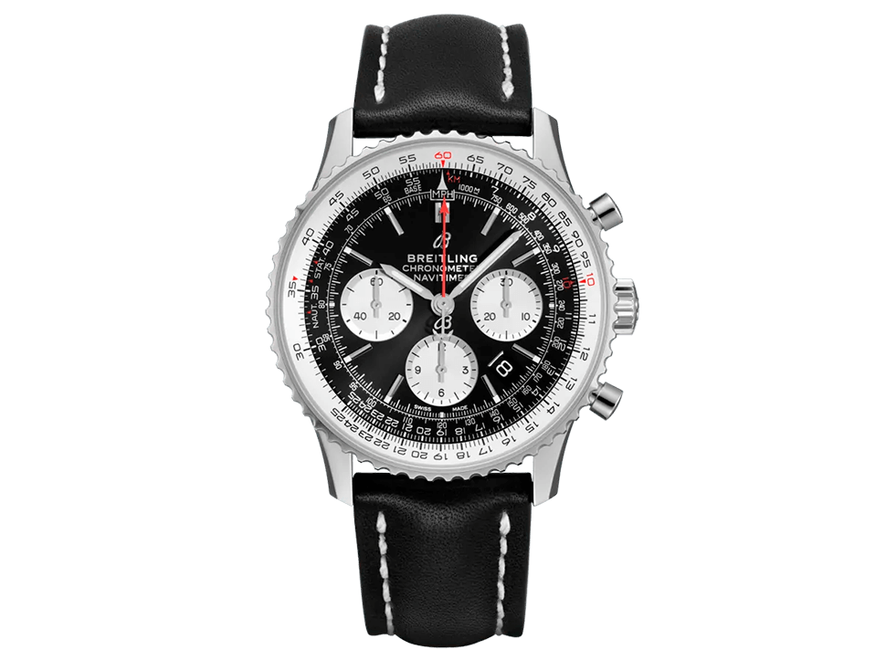 Buy original Breitling Navitimer B01 Chronograph AB0121211B1X2 with Bitcoins!