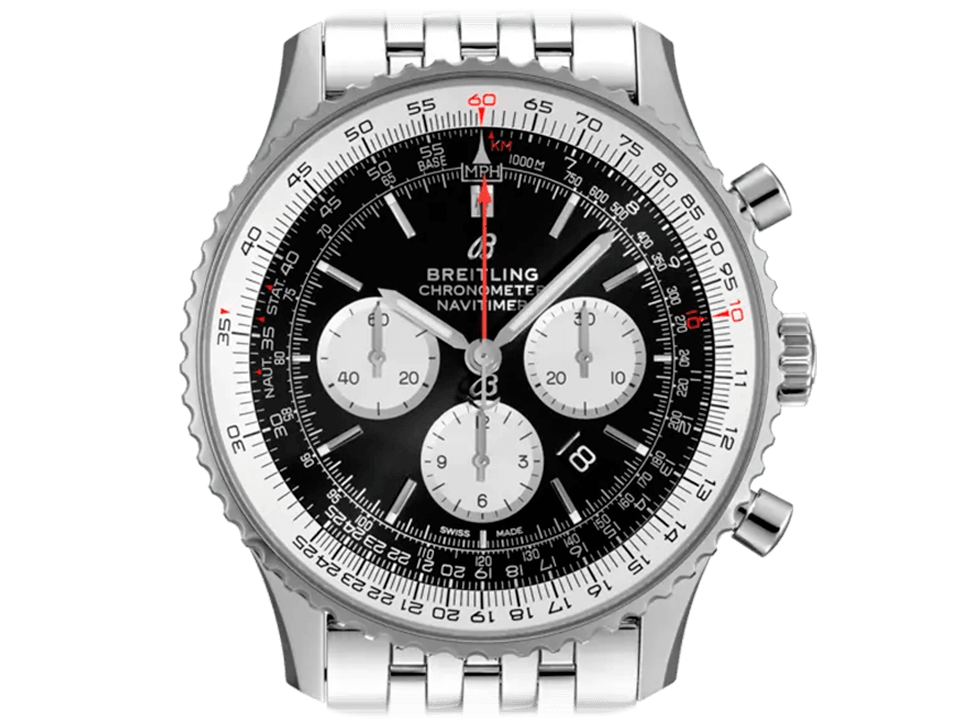 Buy original Breitling Navitimer B01 Chronograph AB0127211B1A1 with Bitcoins!