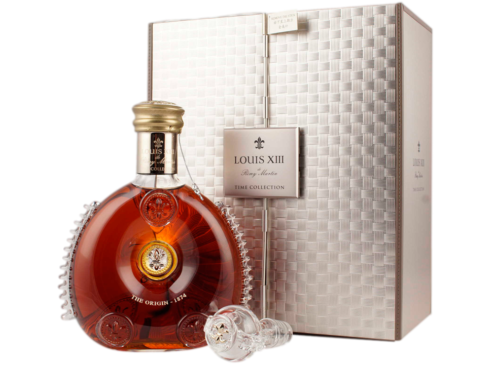 Buy original Cognac Remy Martin Louis XIII Time Collection Decanter with Bitcoin!