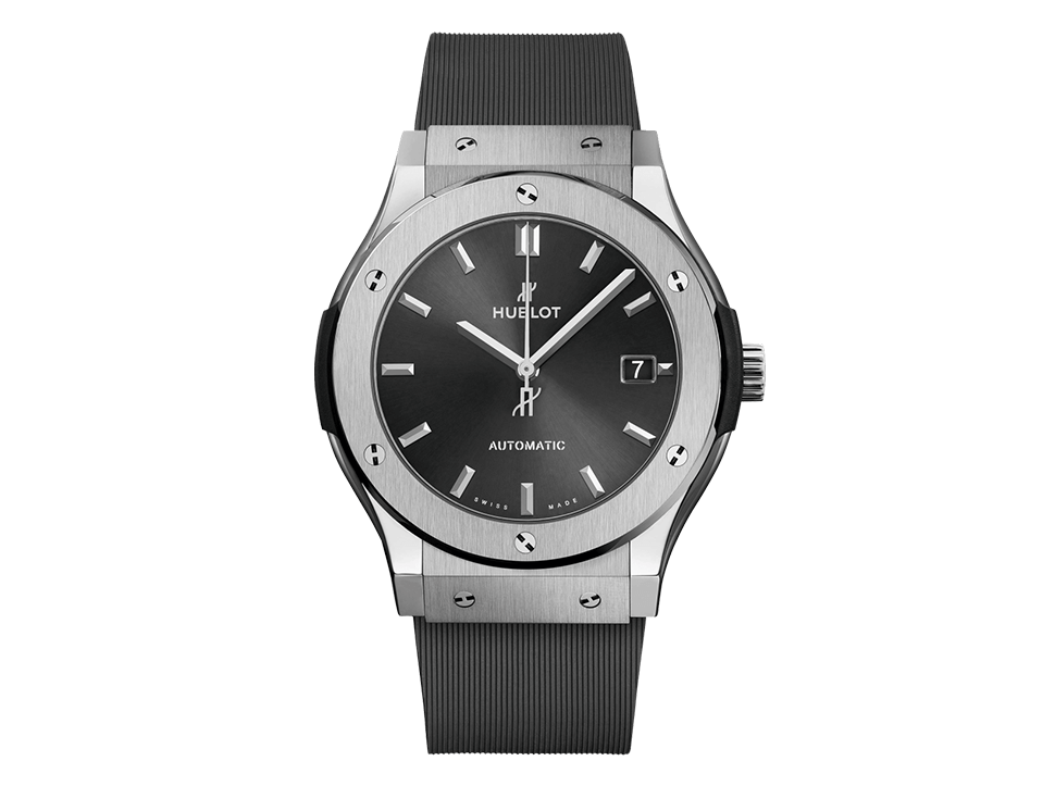 Buy original Hublot CLASSIC FUSION RACING GREY TITANIUM 511.NX.7071.RX with Bitcoins!.