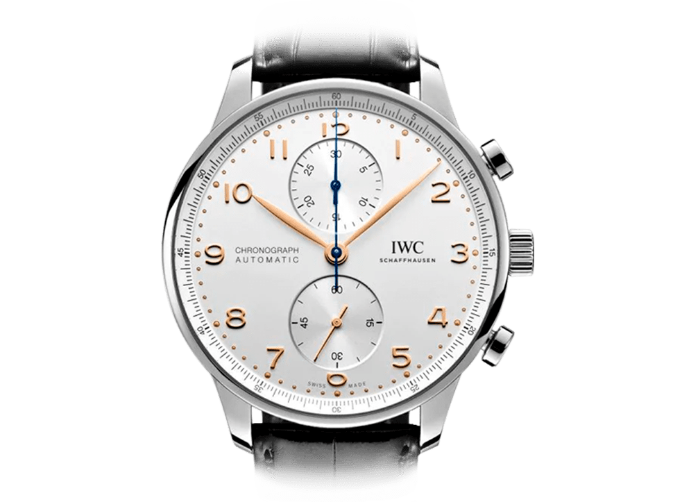 Buy original IWC Portugieser Chronograph IW371604 with Bitcoins!