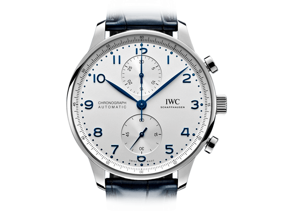 Buy original IWC Portugieser Chronograph IW371605 Bitcoins!