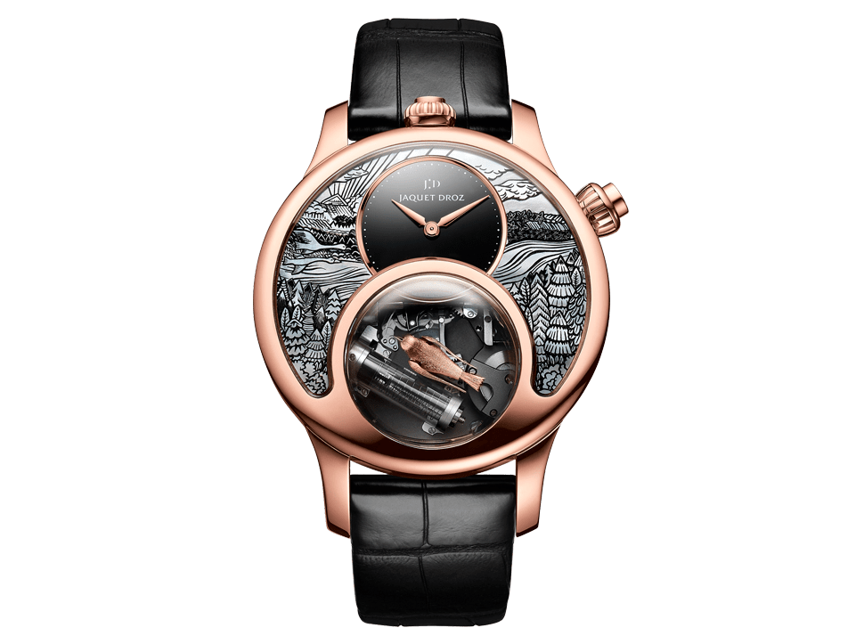 Buy original Jaquet Droz Charming bird J031533200 with Bitcoins!