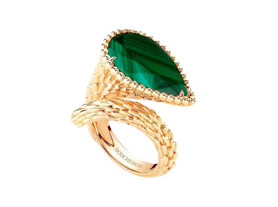 Buy original Boucheron Serpent Boheme Ring with Bitcoin!