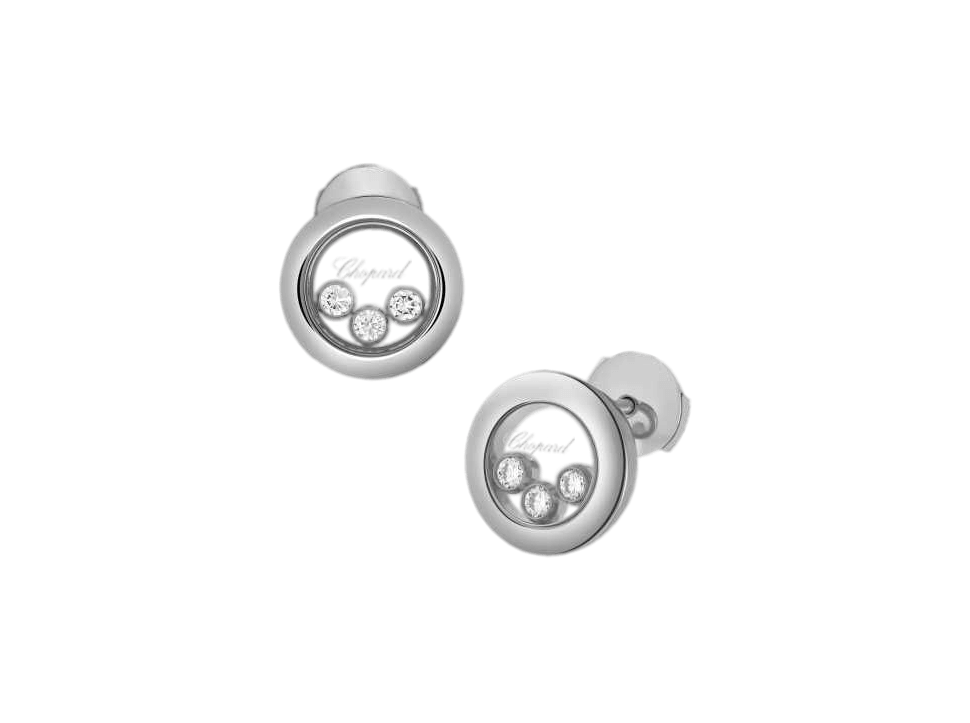 Buy original Chopard HAPPY DIAMONDS ICONS EAR PINS with Bitcoins!