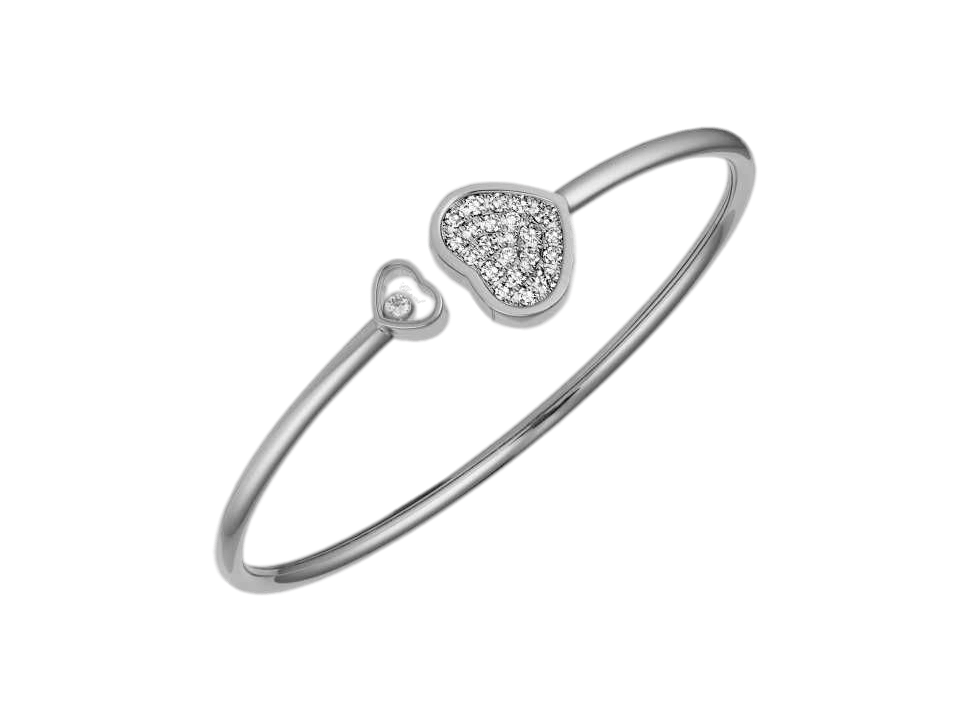 Buy original Chopard HAPPY HEARTS BANGLE  857482-1900 with Bitcoins!