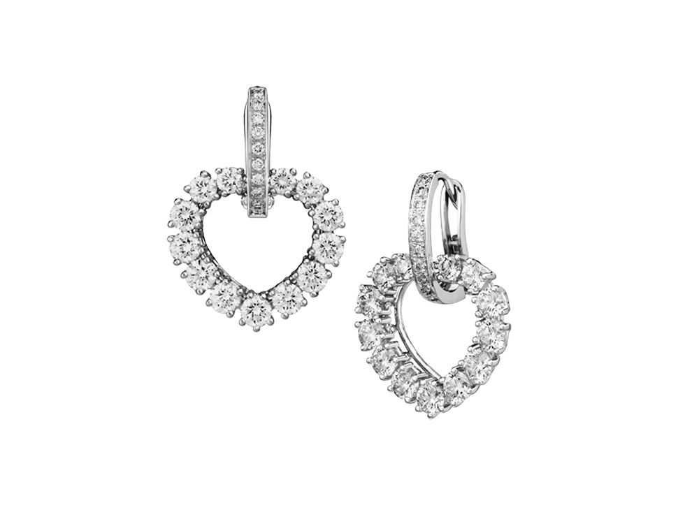 Buy original Chopard L'HEURE Heart Earring with Bitcoins!