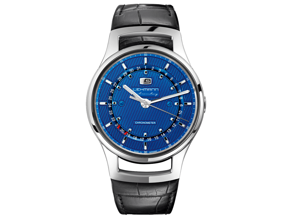 Buy original Lehmann Intemporal power reserve zd dark blue LS 0009-003-01-03-02 with Bitcoin!