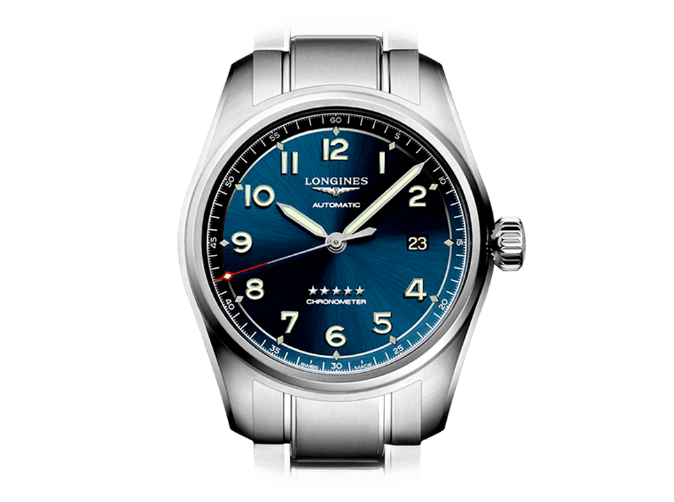 Buy original Longines Spirit L3.810.4.93.6 with Bitcoins!