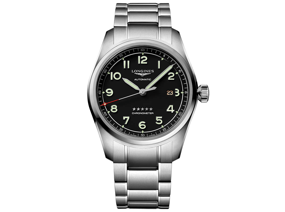 Buy original Longines Spirit L3.811.4.53.6 with Bitcoin!