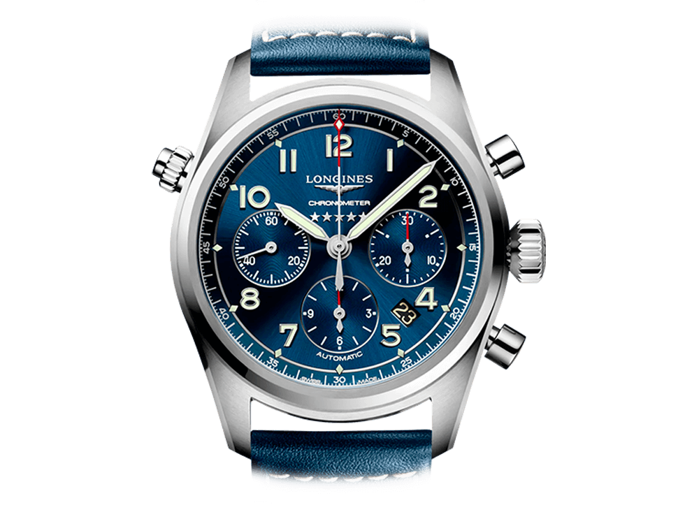 Buy original Longines Spirit L3.820.4.93.0 with Bitcoin!