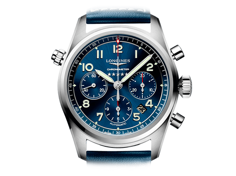 Buy original Longines Spirit L3.820.4.93.6 with Bitcoin!