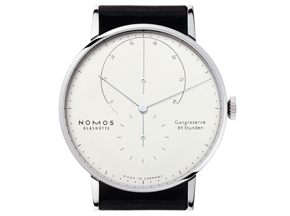 Buy original Nomos Glashuette LAMBDA WHITE GOLD 931 with bitcoin!