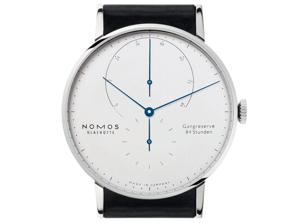 Buy original Nomos Glashuette LAMBDA WHITE GOLD 933 with bitcoin!