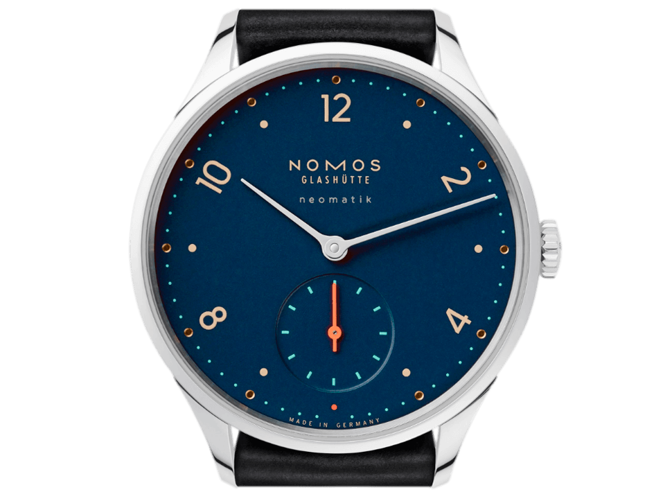 Buy original Nomos Glashuette MINIMATIK MIDNIGHT BLUE 1205 with bitcoin!