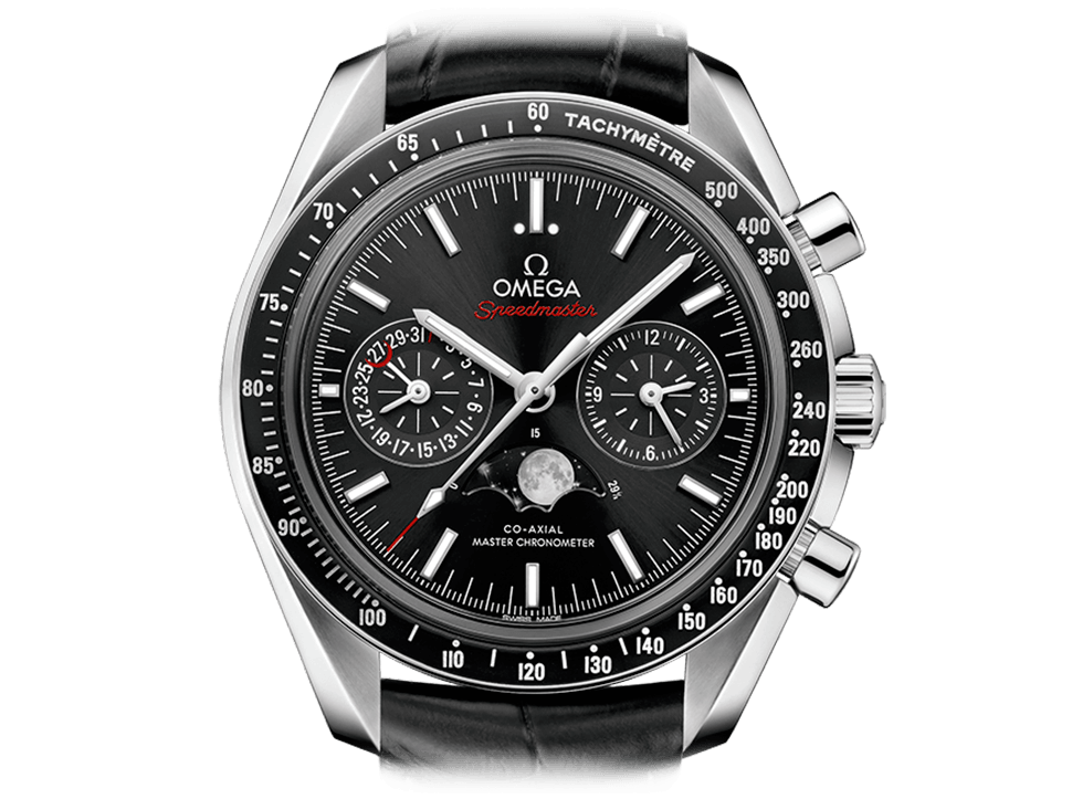 Buy original Omega Speedmaster Moonphase 304.33.44.52.01.001 with Bitcoin!