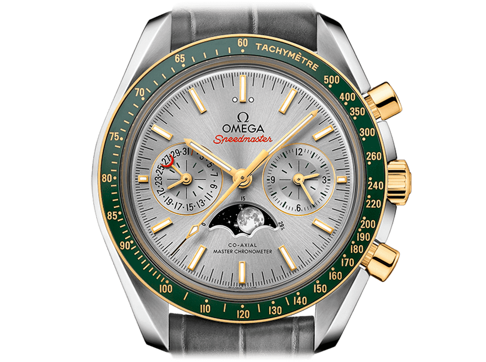 Buy original Omega SPEEDMASTER MOONPHASE CO‑AXIAL MASTER CHRONOMETER 304.23.44.52.06.001 with Bitcoins!