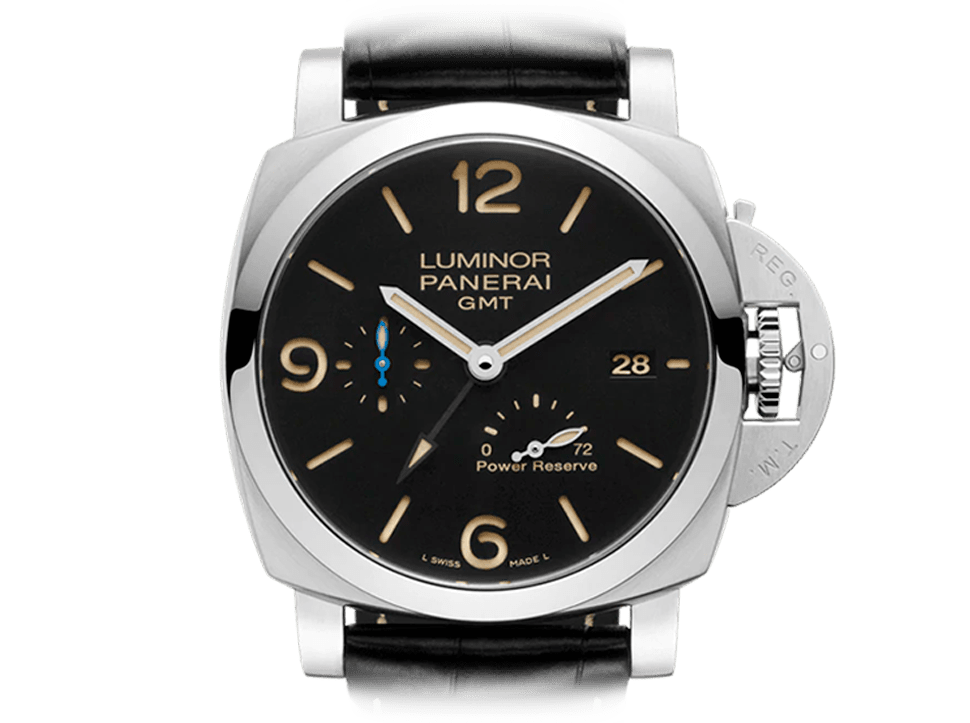 Buy original Panerai Luminor GMT Power Reserve PAM01321 with Bitcoin!