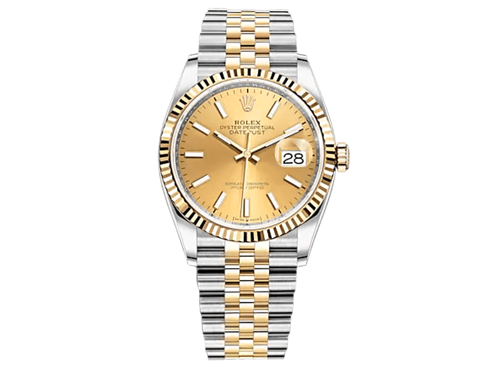 Buy original  Rolex Datejust 36 m 126233-0015 with Bitcoin!