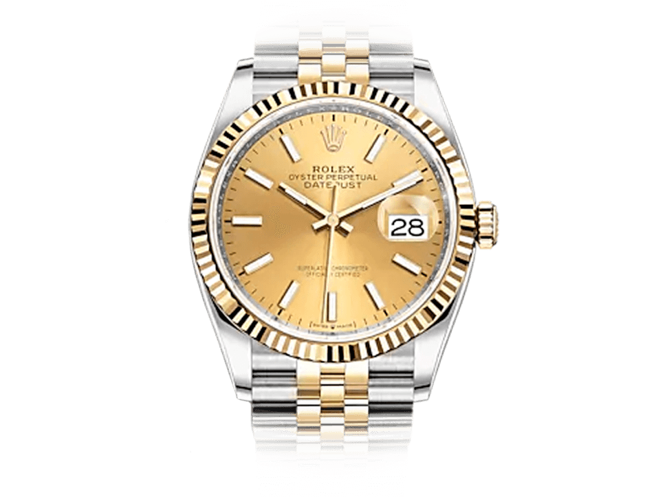 Buy original  Rolex Datejust 36 m 126233-0015 with Bitcoin!