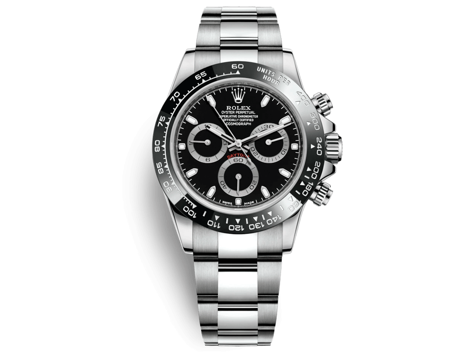 Buy original Rolex Daytona 116500LN black with Bitcoin!