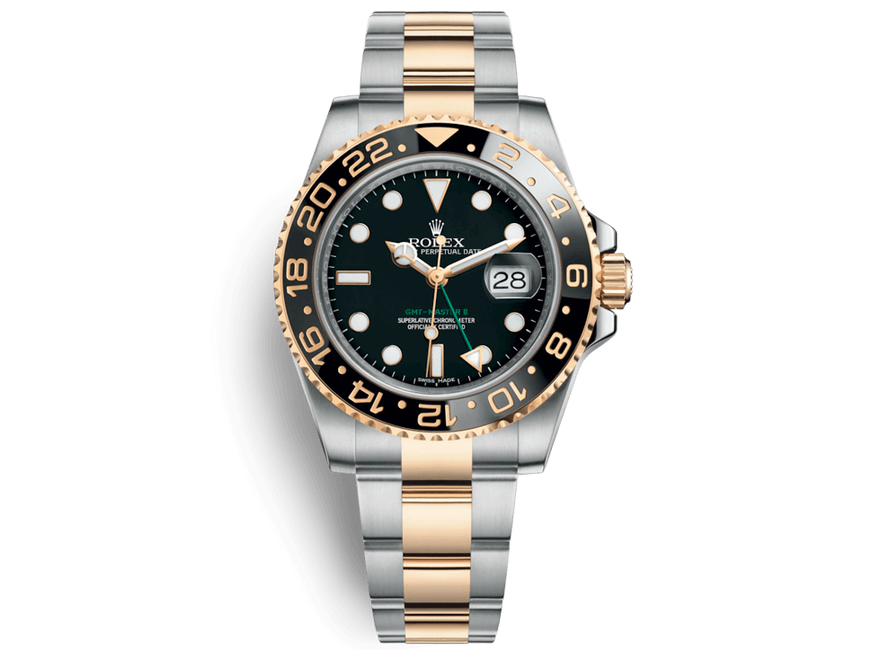 Buy original Rolex GMT-MASTER II 116713LN with Bitcoins!