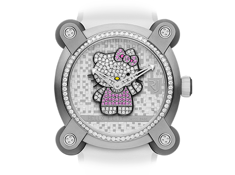 Buy original Romain Jerome MOON INVADER HELLO KITTY RJ.M.AU.IN.023.02 with Bitcoin!