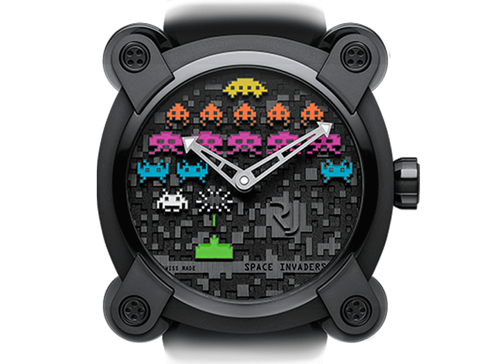 Buy original Romain Jerome MOON INVADER SPACE INVADERS™ POP RJ.M.AU.IN.006.13 with Bitcoin!